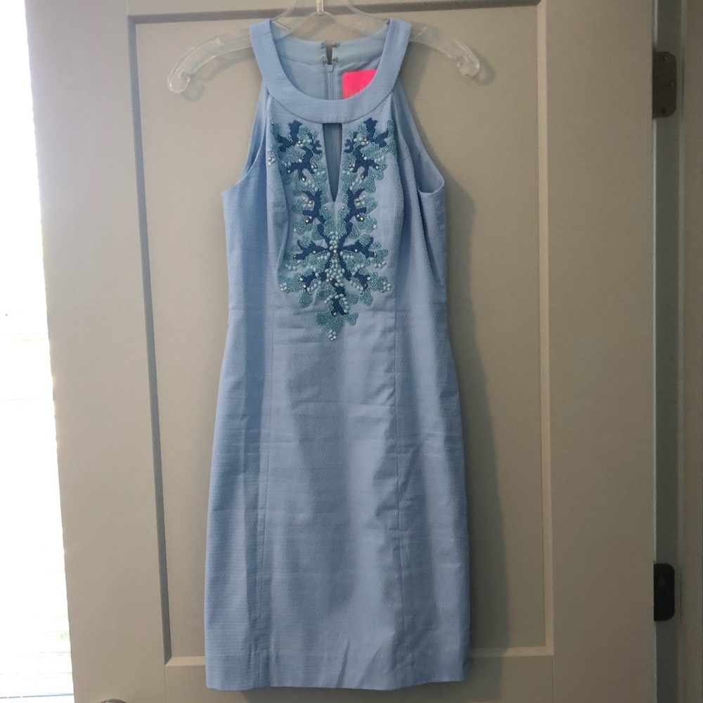 Lily Pulitzer Blue Crystal Shift Dress